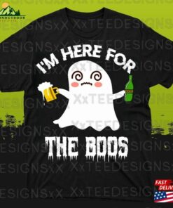 I’m Here For The Boos Funny Halloween Shirt Ghost Design Sweatshirt Hoodie