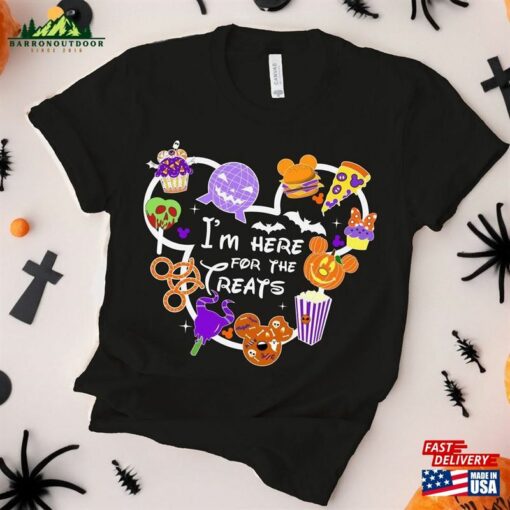 I’m Here For The Treats Disney Halloween Snacks Shirt Unisex Hoodie