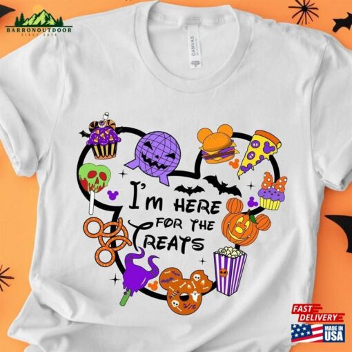 I’m Here For The Treats Disney Halloween Snacks Shirt Unisex Hoodie