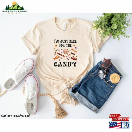 I’m Just Here For Candy Shirt Halloween Sweatshirt Unisex Hoodie