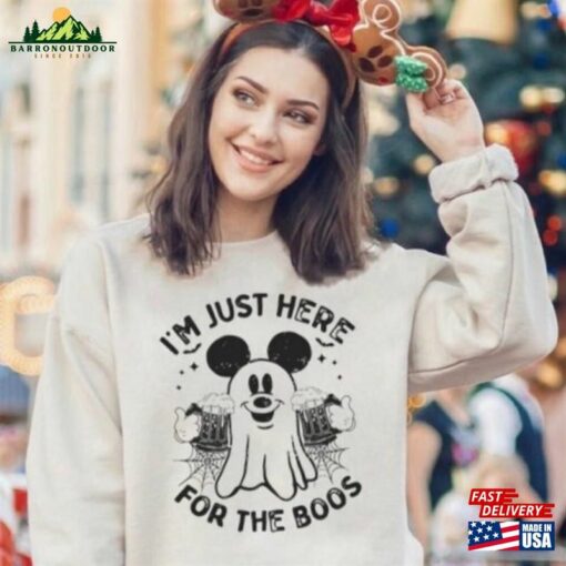 I’m Just Here For The Boos Halloween Mickey T-Shirt Hoodie