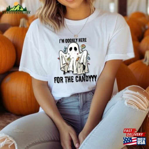 I’m Only Here For The Candy Funny Ghost T Shirt Sweatshirt Classic