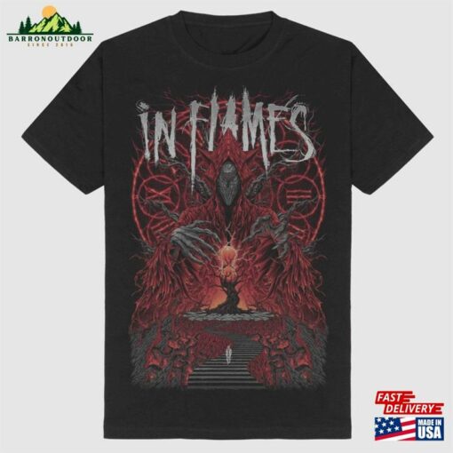 In Flames Band Festival Summer 2023 Tour T-Shirt Retro Tee Gift Shirt Sweatshirt