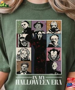 In My Halloween Era Comfort Color Shirt Horror Movie Character Eras Tour Hoodie Classic