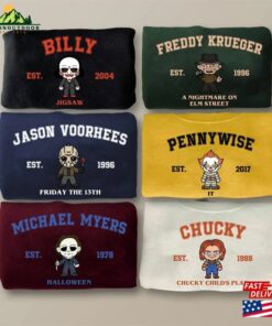 In My Horror Era Movie Characters Group Shirt Halloween Comfort Colors Sweatshirt Unisex