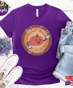 Its Fall Folks Halloween Shirt Retro Cartoon Pumpkin Graphic Unisex Hoodie 4