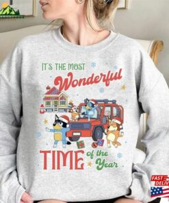 Its The Most Wonderful Time Of Year Bluey Shirt Family Christmas Matching Classic Unisex