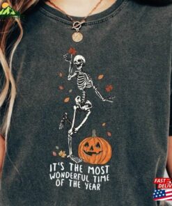 Its The Most Wonderful Time Of Year Halloween Dancing Skeleton Shirt 2023 Classic Hoodie
