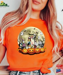 Jack And Sally Halloween Shirt The Nightmare Before Christmas Pumpkin T-Shirt Sweatshirt