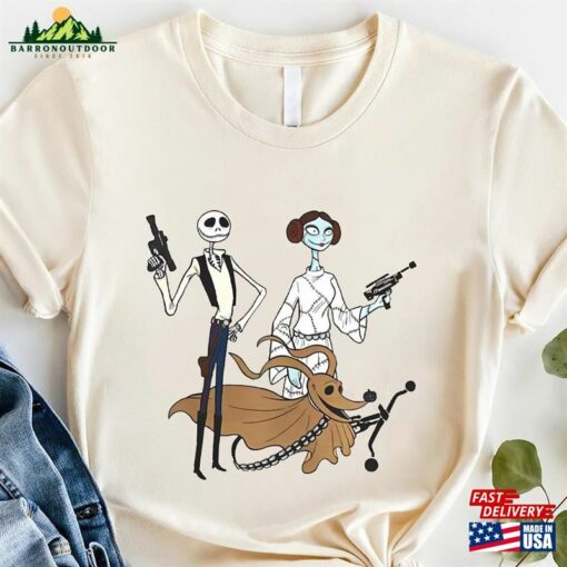 Jack Sally Zero Costume Hand Solo Princess Leia Chewie Chewbacca Shirt Disney Star Wars T-Shirt Classic