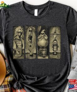 Jack Skellington Sally Lock Shock Barrel As The Haunted Mansion Comfort Colors T-Shirt Classic