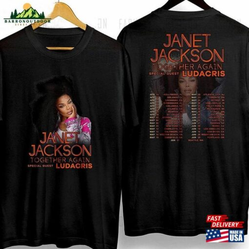 Janet Jackson Together Again Tour 2023 Shirt Sweatshirt For Men And Women Unisex Hoodie