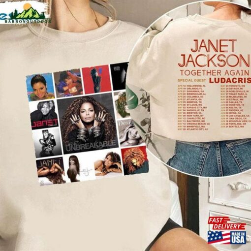 Janet Jackson Together Again Tour 2023 Shirt Sweatshirt Hoodie Classic T-Shirt