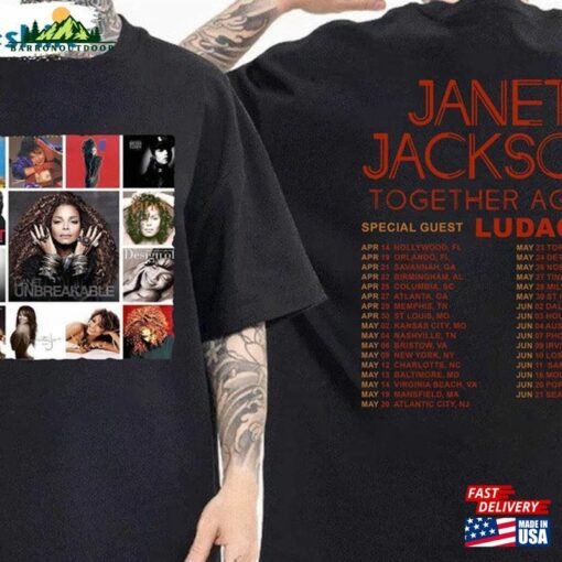 Janet Jackson Together Again Tour 2023 Shirt Sweatshirt Hoodie Classic T-Shirt