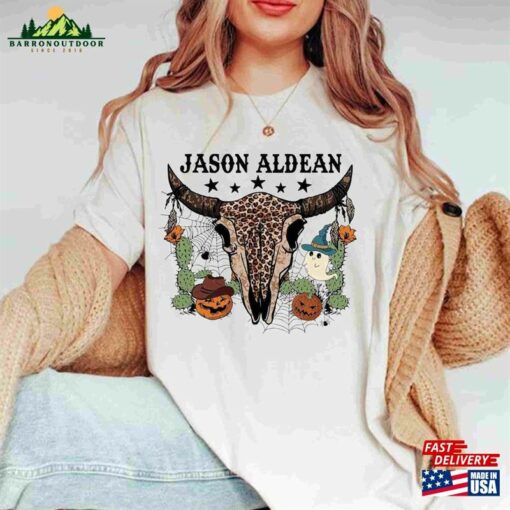 Jason Aldean Bullhead T-Shirt Halloween Shirt Tour Classic