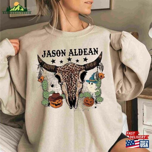 Jason Aldean Bullhead T-Shirt Halloween Shirt Tour Classic