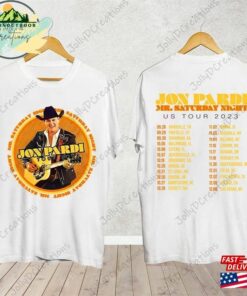 Jon Pardi Country Music Shirt The Mr Saturday Night World Tour 2023 Concert Classic Hoodie