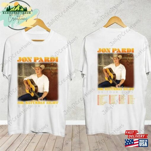 Jon Pardi Country Music Shirt The Mr Saturday Night World Tour 2023 Concert Hoodie Sweatshirt