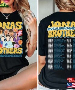 Jonas Brothers Double Sided Shirt Tour Concert 2023 Retro Hoodie Unisex