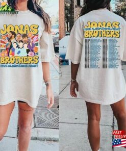 Jonas Brothers Double Sided Shirt Tour Concert 2023 Retro Hoodie Unisex 2 Jonas Brothers Double Sided Shirt Tour Concert 2023 Retro Hoodie Unisex 3