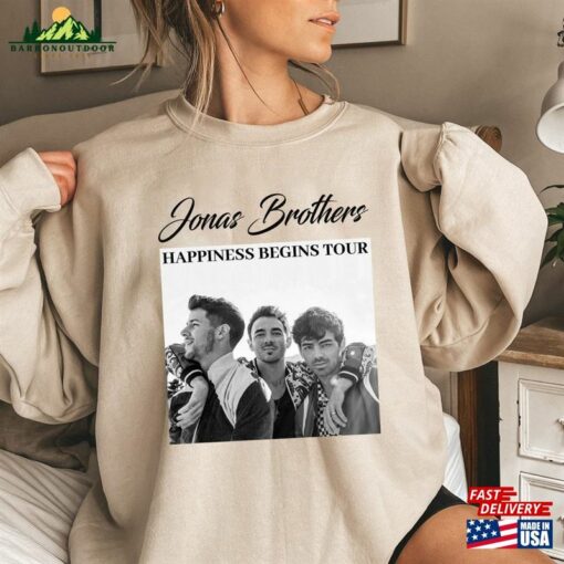 Jonas Brothers Happiness Begins Tour Vintage T-Shirt Five Albums One Night Shirt 2023 Sweatshirt Unisex