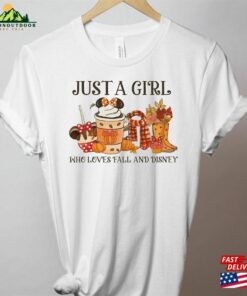 Just A Girl Who Loves Fall Shirt Disney Trip 2023 Vibes Classic Hoodie