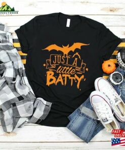Just A Little Batty Shirt Halloween Bat T Shirt Hoodie 3
