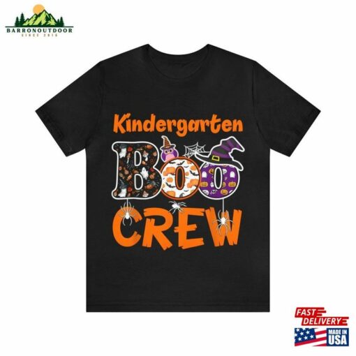 Kindergarten Boo Crew Teacher Student Halloween Costume 2023 T-Shirt Unisex Jersey Short Sleeve Tee