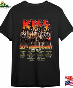 Kiss Band 50Th Anniversary 1973 2023 Signatures T-Shirt Shirt Fan Lover Tee Sweatshirt Classic