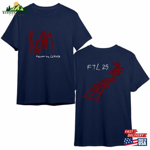 Korn Ftl 25 Follow The Leader Shirt Tour 2023 Retro Tee Gift Unisex Fans Band Sweatshirt