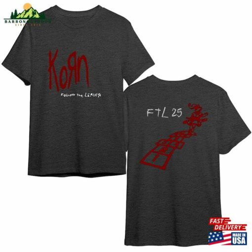 Korn Ftl 25 Follow The Leader Shirt Tour 2023 Retro Tee Gift Unisex Fans Band Sweatshirt