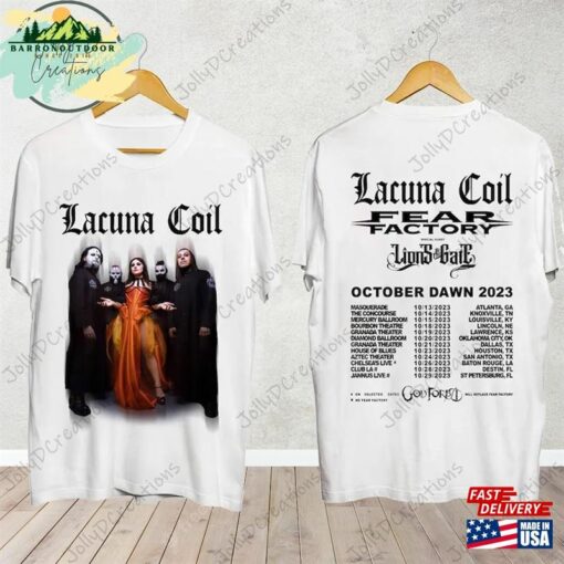 Lacuna Coil 2023 Dawn Us Tour Shirt Band Fan Concert Sweatshirt Classic