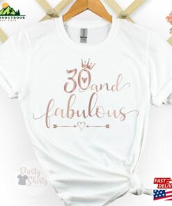 Ladies 30Th Birthday Shirt Gift For Women Custom Party 2023 Hoodie Sweatshirt 3