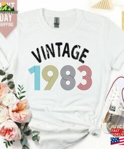 Ladies 40Th Birthday Shirt 2023 Gifts For Women 1983 Vintage Unisex T-Shirt 2 Ladies 40Th Birthday Shirt 2023 Gifts For Women 1983 Vintage Unisex T Shirt 3