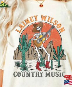 Lainey Wilson Skeleton Playing Guitar T-Shirt Tour 2023 Shirt Sweatshirt