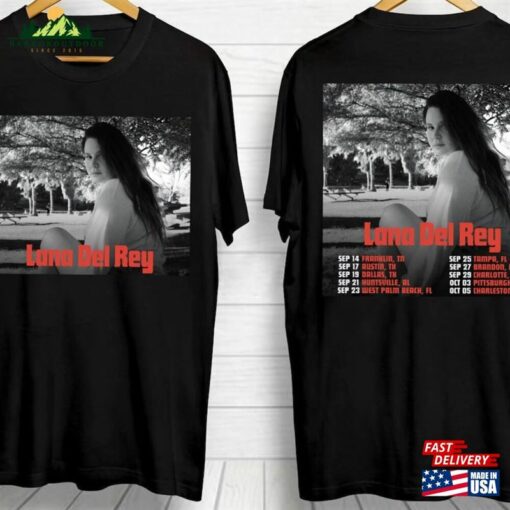 Lana Del Rey Tour 2023 T-Shirt Concert Graphic Shirt Lover Gift For Fan Hoodie Classic