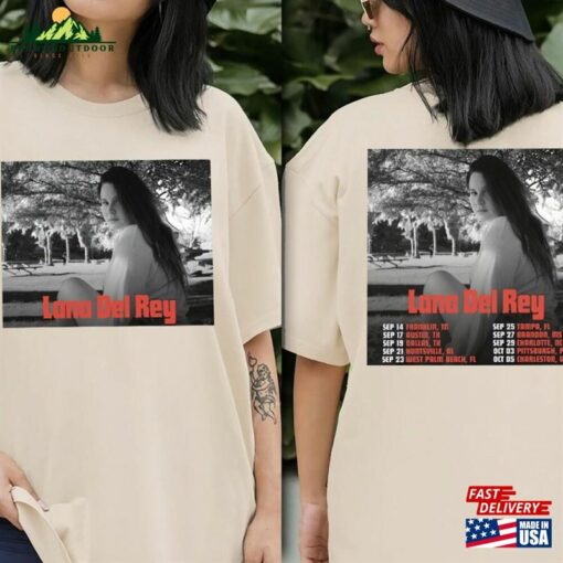 Lana Del Rey Tour 2023 T-Shirt Concert Graphic Shirt Lover Gift For Fan Hoodie Classic