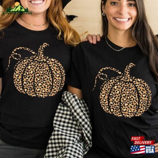 Leopard Pumpkin Shirt Cheetah Thanksgiving Hoodie Sweatshirt