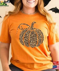 Leopard Pumpkin Shirt Cheetah Thanksgiving Hoodie Sweatshirt