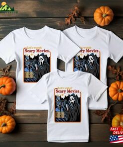 Let’s Watch Scary Movies Shirt Sweatshirt T-Shirt Classic Let’s Watch Scary Movies Shirt Sweatshirt T-Shirt Classic