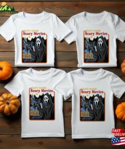 Let’s Watch Scary Movies Shirt Sweatshirt T-Shirt Classic