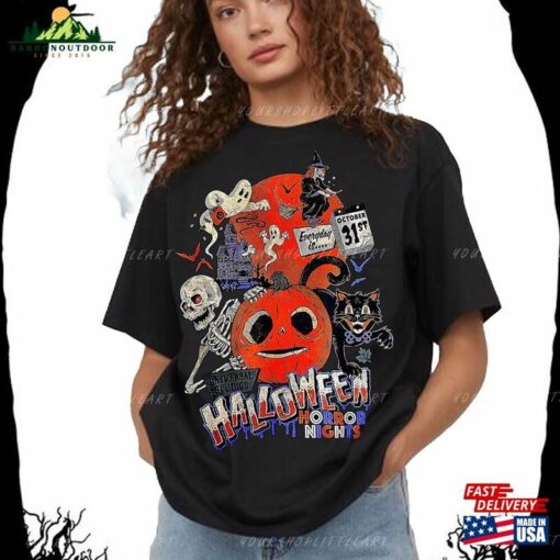 Lil Boo Halloween Horror Nights Shirt October 31St Sweatshirt 2022 Retro Gift 31 St Classic Unisex