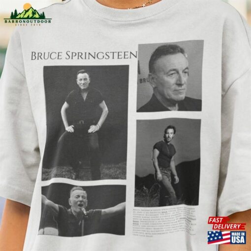 Limited Bruce Springsteen Vintage T-Shirt Gift For Women And Man Unisex Bootleg Classic Hoodie