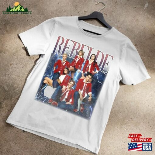 Limited Rebelde Shirt Vintage 90S Graphic Tee Rbd Concert Hoodie Sweatshirt