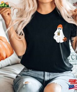 Little Ghost Ice Coffee Sweatshirt Halloween Shirt T-Shirt Unisex 2 Little Ghost Ice Coffee Sweatshirt Halloween Shirt T Shirt Unisex 3