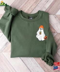 Little Ghost Ice Coffee Sweatshirt Halloween Shirt T-Shirt Unisex 3 Little Ghost Ice Coffee Sweatshirt Halloween Shirt T Shirt Unisex 4
