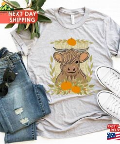 Long Horn Thankful Cow Shirt Fall 2023 Cute T Shirt Classic 4