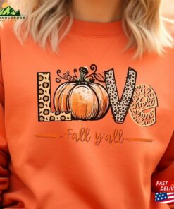 Love Fall Y’all Shirt Leopard Print Sweatshirt Classic Love Fall Y’all Shirt Leopard Print Sweatshirt Classic