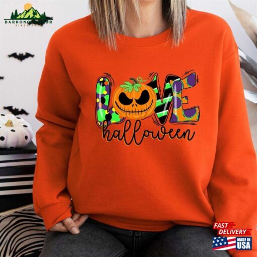 Love Halloween Sweatshirt Party Shirt Unisex