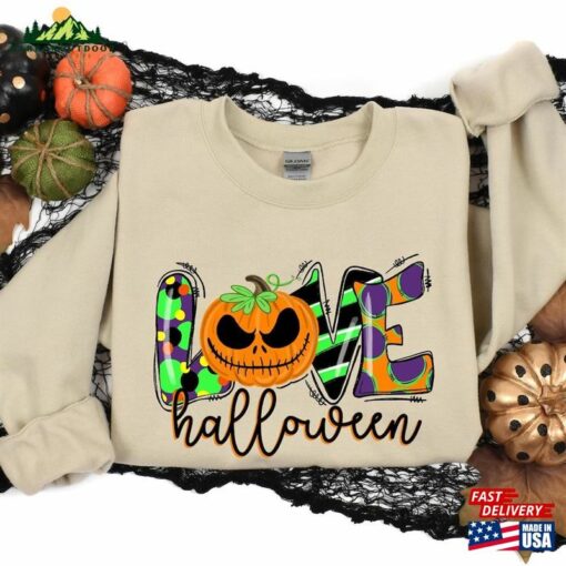 Love Halloween Sweatshirt Party Shirt Unisex